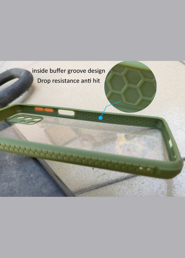 Протиударний матовий чохол для Redmi Note 9 Pro Зелений Xiaomi (322918812)