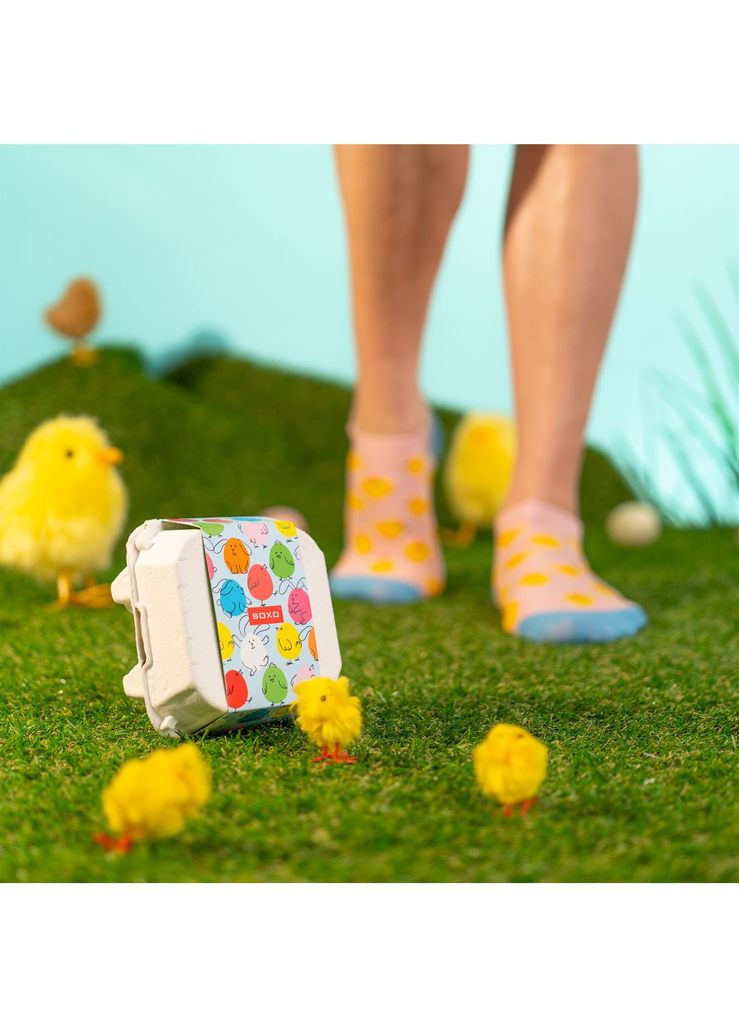 Розовые женские носки SOXO абстрактные (353303753)