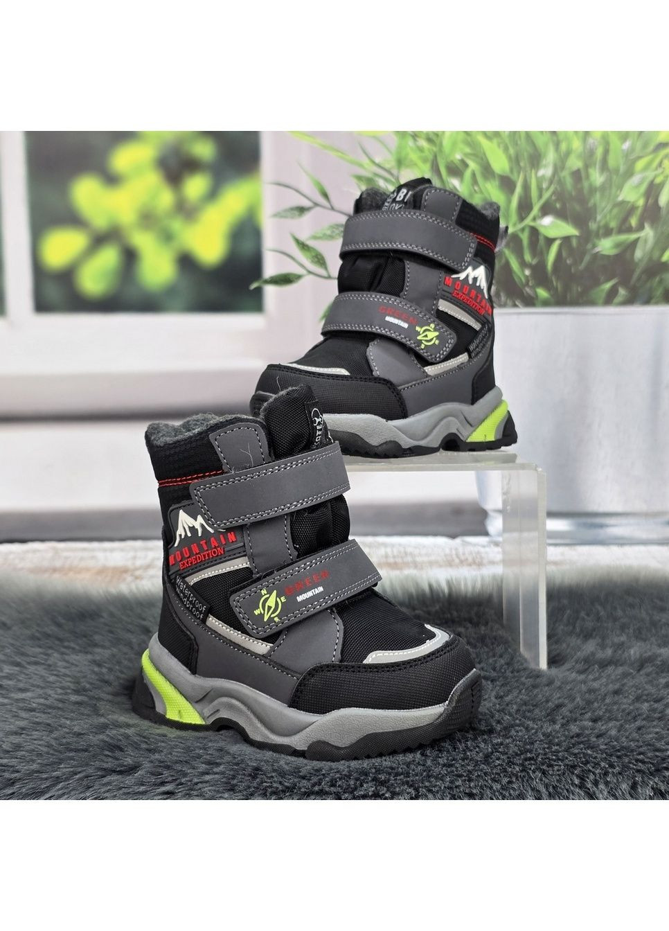 Серые повседневные зимние зимние детские ботинки Tom.M