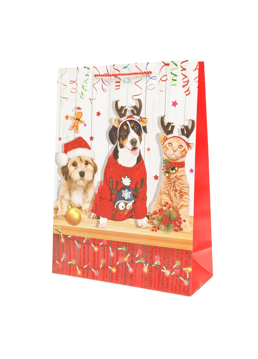 Подарочный пакет Merry Christmas, 41 см. цвет разноцветный ЦБ-00263118 BonaDi (311505015)