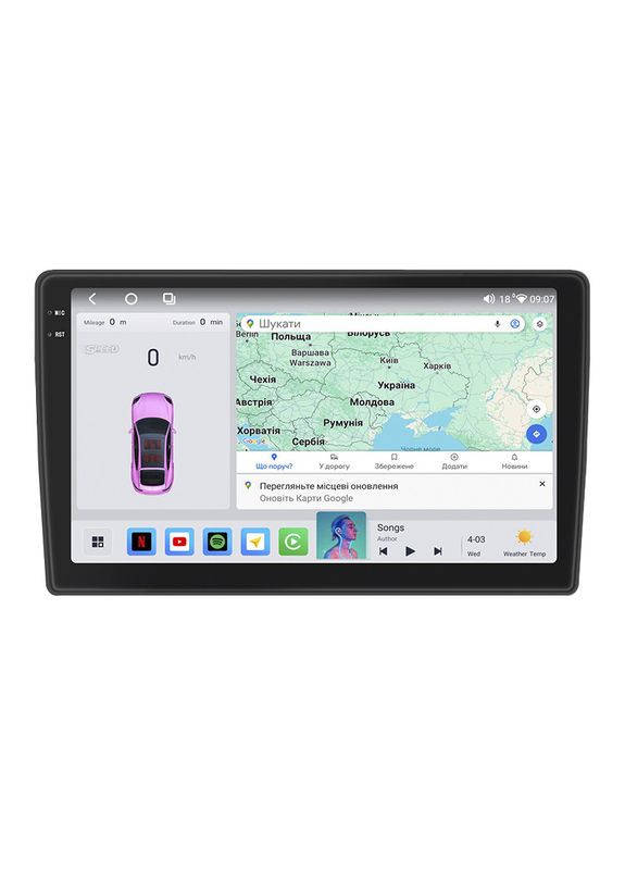 Штатная магнитола для Opel Zafira B 2005-2008 экран 9" 4/64 QLED CarPlay 4G Wi-Fi GPS 360 Prime 5шт Lesko (336201629)