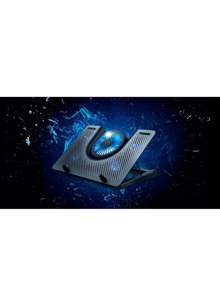 Підставка для ноутбука GXT 1125 Quno 17.3" BLUE LED Black (23581) Trust (307148044)