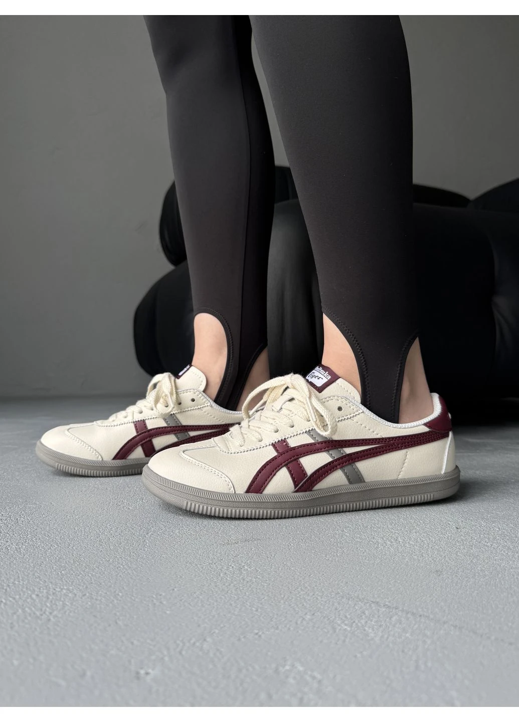 КРОСІВКИ ЖІНОЧІ ASICS ONITSUKA TIGER TOKUTEN BURGUNDY/BEIGE АСІКС ОНІТСУКА ЧЕРВОНІ No Brand червоні демісезони (390381225)