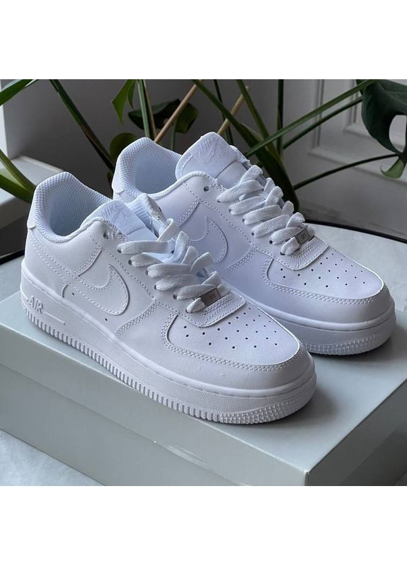 Кросівки жіночі і чоловічі Nike Air Force 1 '07 Premium white | Найк Аір Форс 1 Преміум білі No Brand білі демісезони (352474040)
