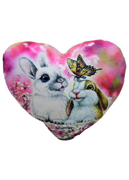 Подушка-сердечко "Кролики" Копиця (361422359)
