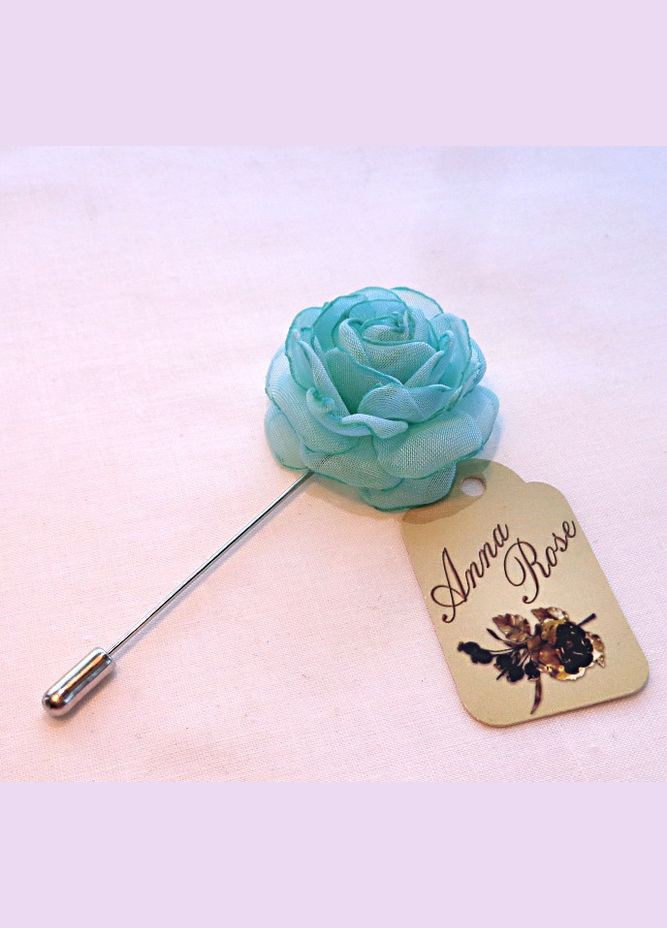 Бутоньєрка квітка ручної роботи на піджак" Троянда у Тіффані" No Brand (360768291)
