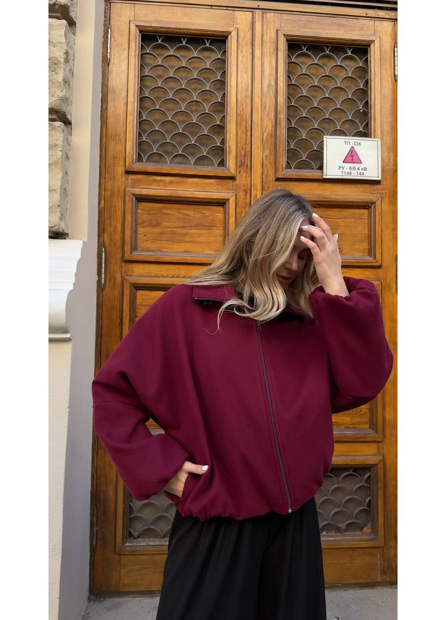 Женский бомбер из кашемира на подкладке. Vione на молнии (367077922)