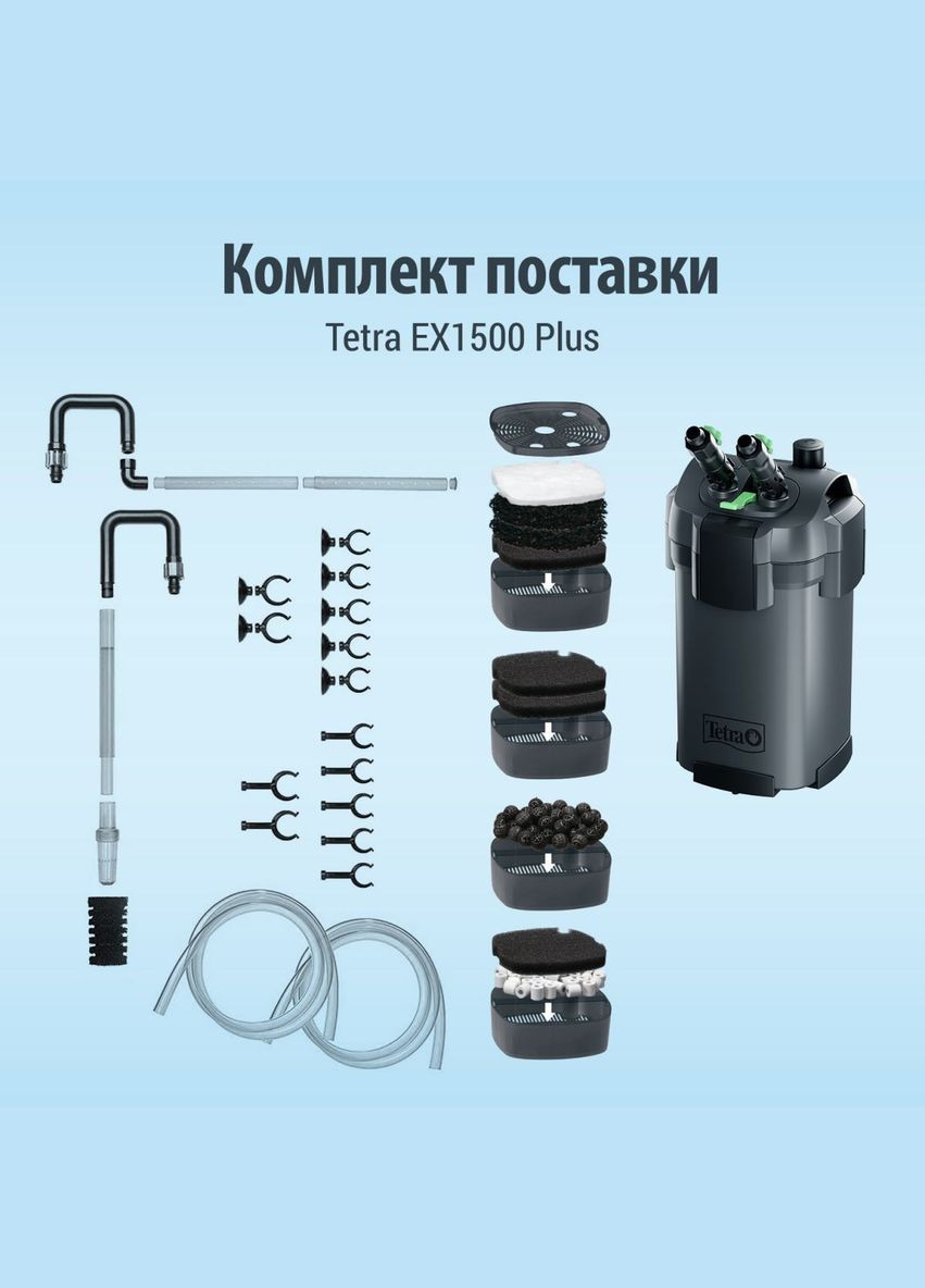 Наружный фильтр для аквариума External EX 1500 Plus 21,5W, 1900л/ч Tetra (292257746)