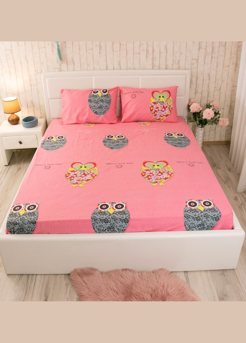 Простирадло 220х240 сатин Owl Руно 76.137_Owl (299630603)