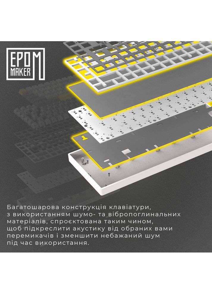 Клавиатура EP64 Black (EP64B-M) EPOMAKER (316493503)