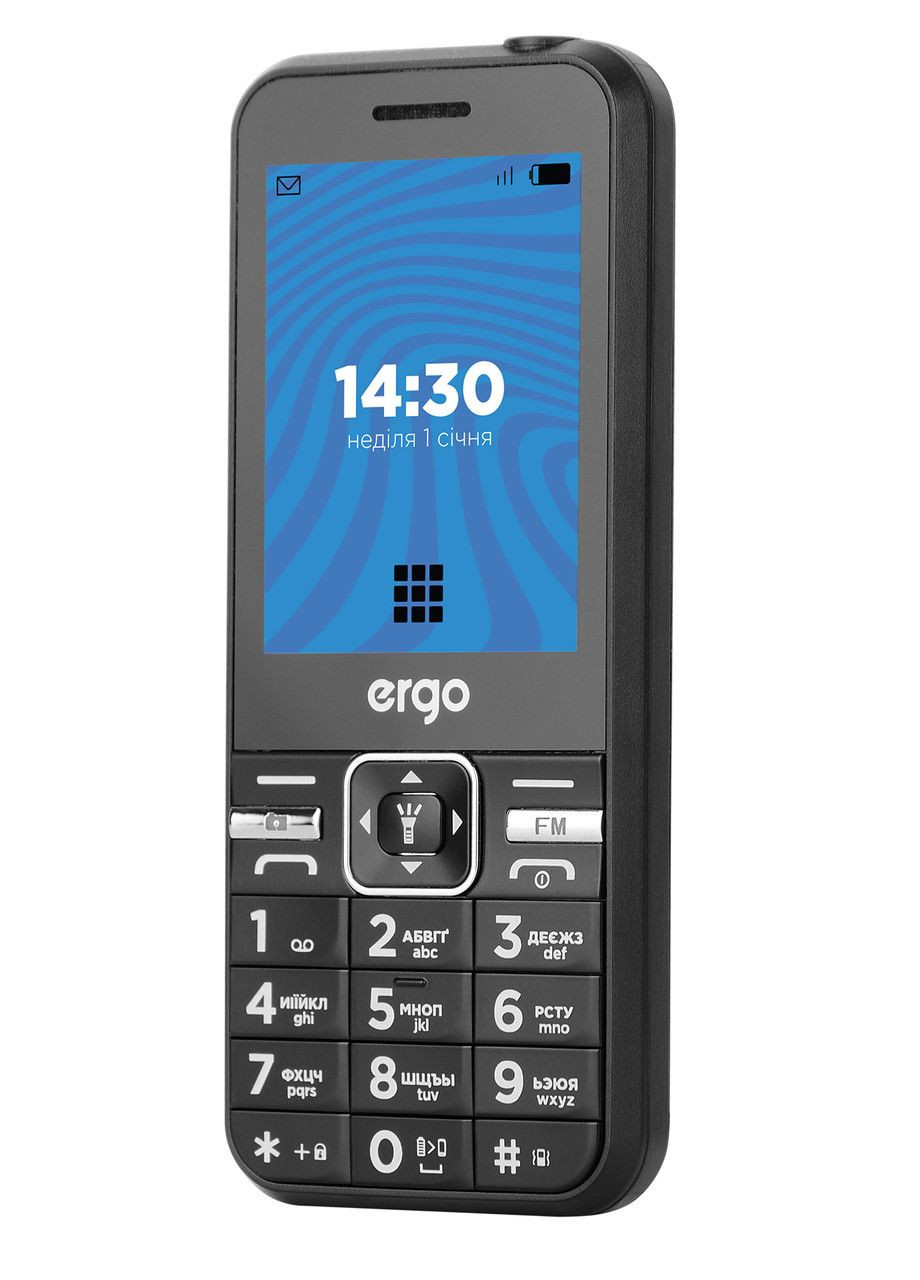 Телефон E281 Dual Sim Black Гарантия 12 месяцев Ergo (330031766)