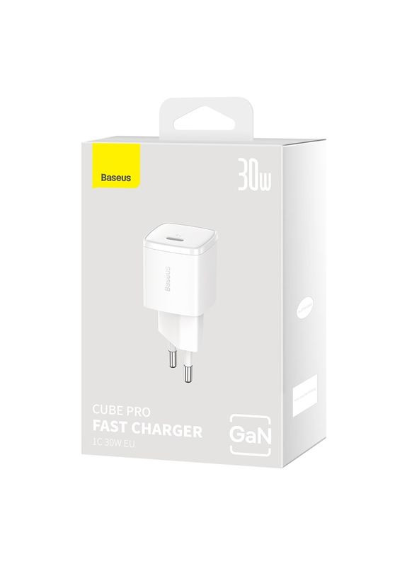 Сетевое зарядное устройство для Fast Charger 1C 30W EU White (CCXF000302) Baseus Cube Pro (361871440)