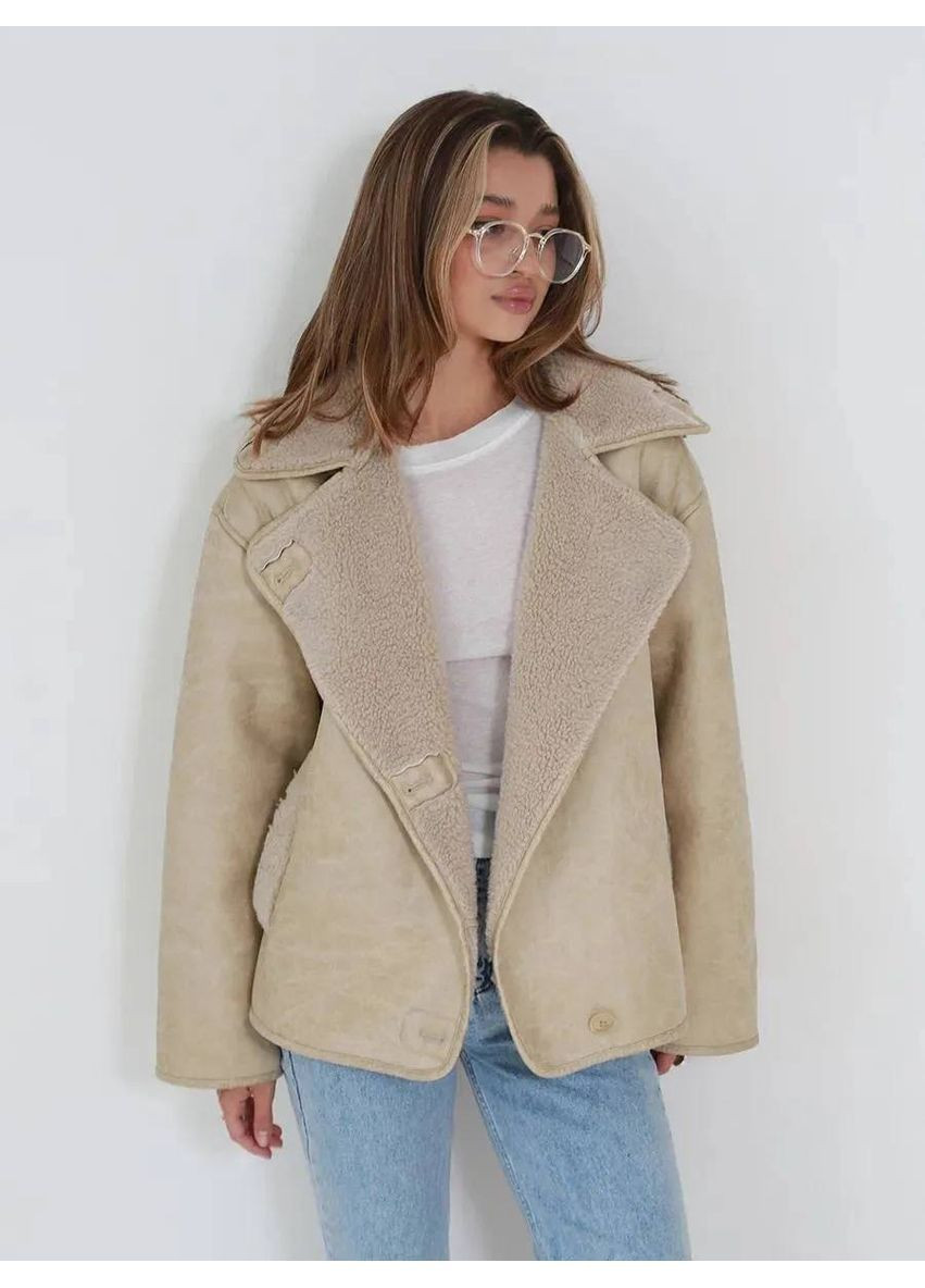 Женская дубленка оверсайз MonCher (364672421)