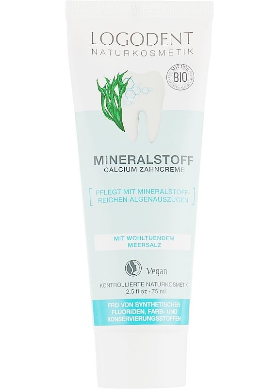 Минеральная зубная паста с кальцием Oral Hygiene Products Mineral Toothpaste 75ml (2-934772) Logona (369792154)
