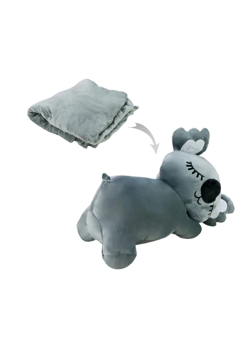 Дитяча м'яка іграшка "Коала" L1129(Grey) іграшка з пледом, розмір 50 см Bambi (370051067)