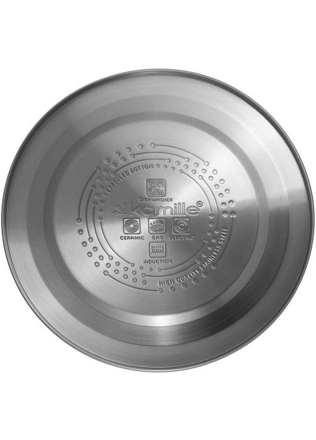 Чайник Whistling Kettle Black нержавіюча сталь зі свистком 2,7 л Kamille (289463851)