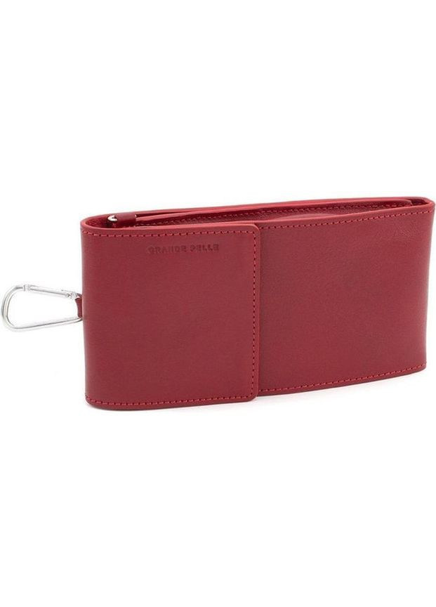 Сумка клатч через плечо мужская из натуральной кожи для телефона и для документов маленькая Красный 38071 Grande Pelle (355245387)