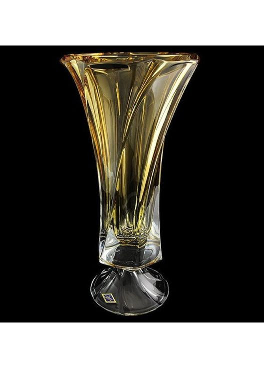 Ваза Mozart Amber 8KG70/72S70/400/H 40 см золотистая Bohemia (359701510)