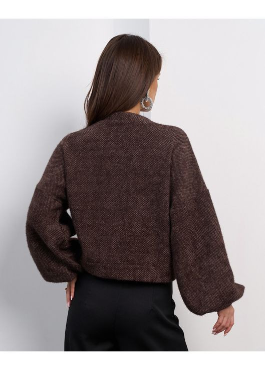 Укорочений кардиган на гудзиках із альпаки ISSA PLUS (372156795)