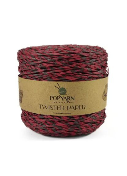 PAPER TWISTED № 508 ПЕЙПЕР ТВИСТЕД РАФИЯ ПЕРЕРАБОТАНАЯ БУМАГА Popyarn (370142743)