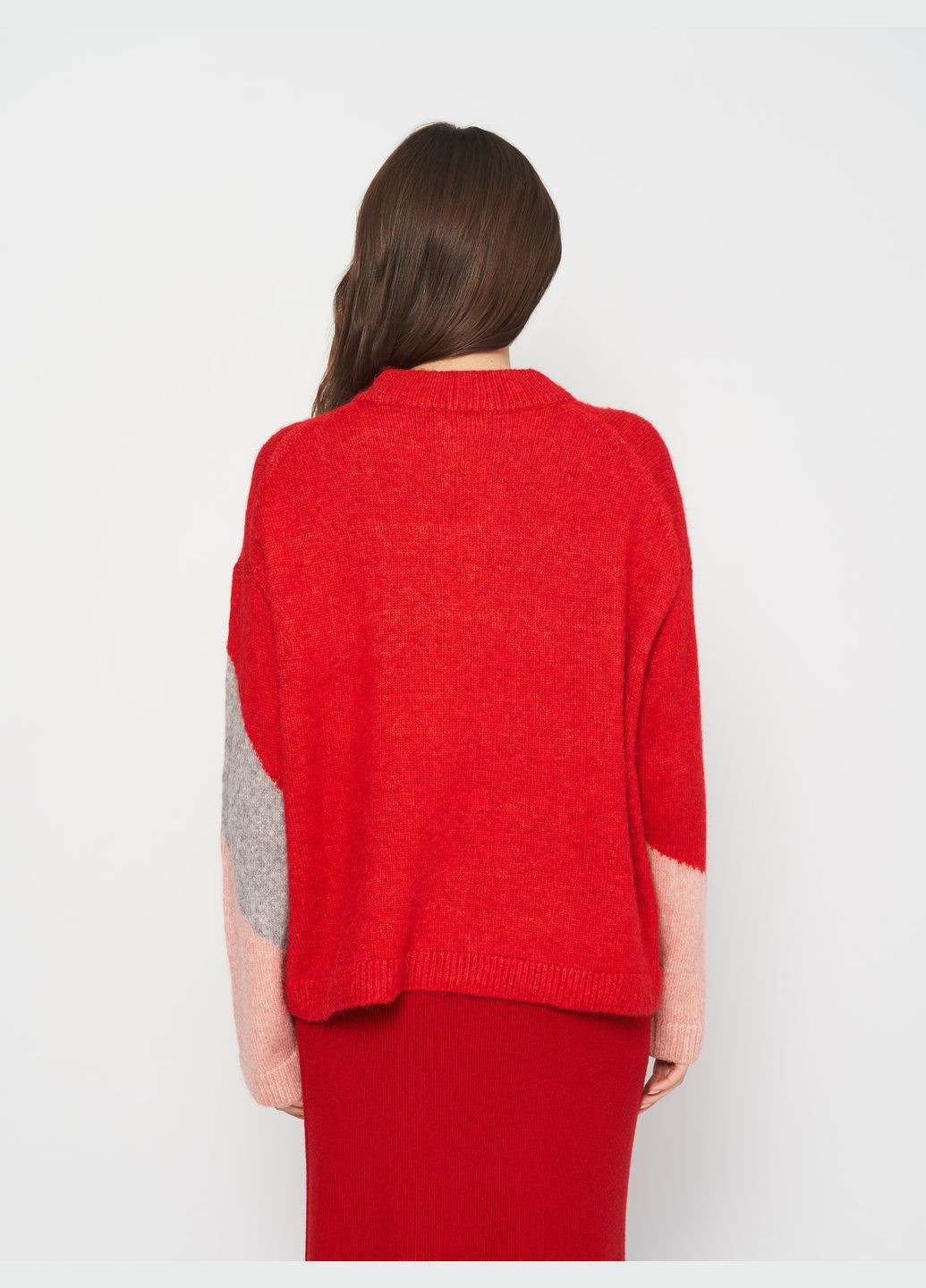 Комбінований зимовий светр шерсть бленд H&M