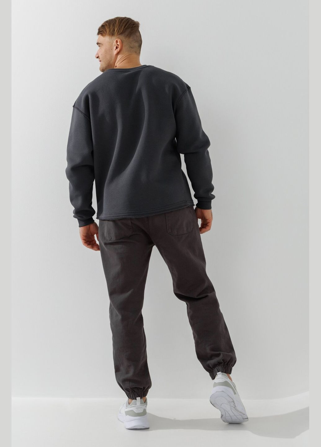 Темно-серый свитшот с принтом мужской -33 темно-серый shop (2000990785534) Demos (315976472)