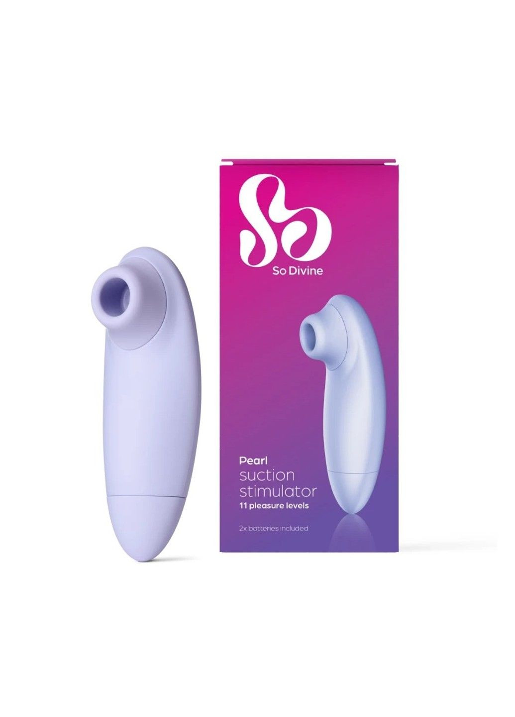 Вакуумний кліторальний стимулятор PEARL колір: фіолетовий (Великобританія) So Divine (315497565)