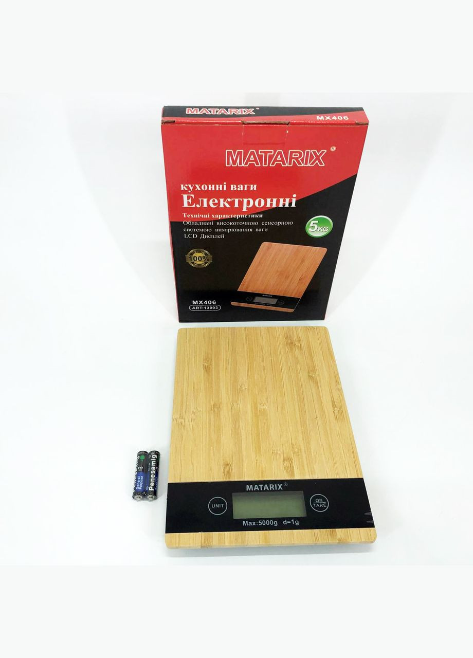 Весы кухонные MATARIX MX-406 5кг Wood, Кухонные весы для приготовления блюд, Весы для домашней кухни Domotec (364665578)