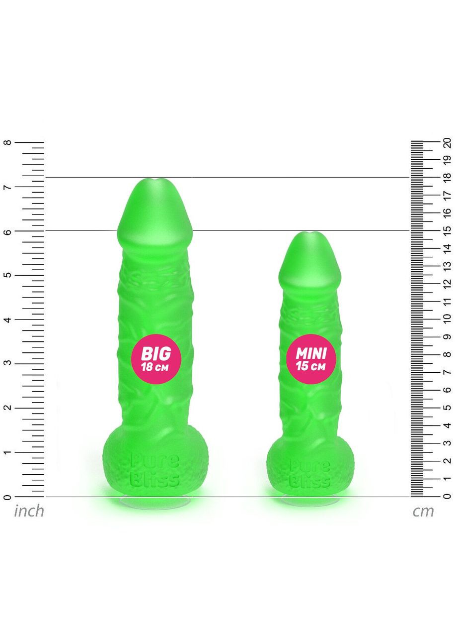 Крафтове мило-член із присоскою MINI Green, натуральне Pure Bliss (354831144)