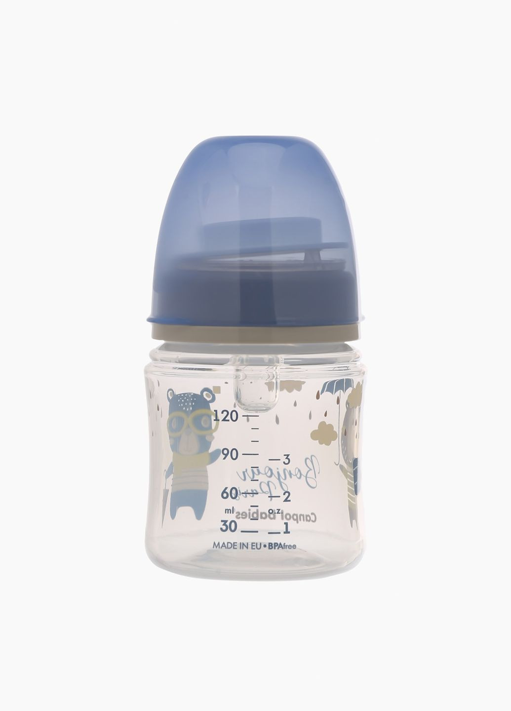 Бутылка антиколиковая с широким отверстием 35/231_blu Canpol Babies (286420602)