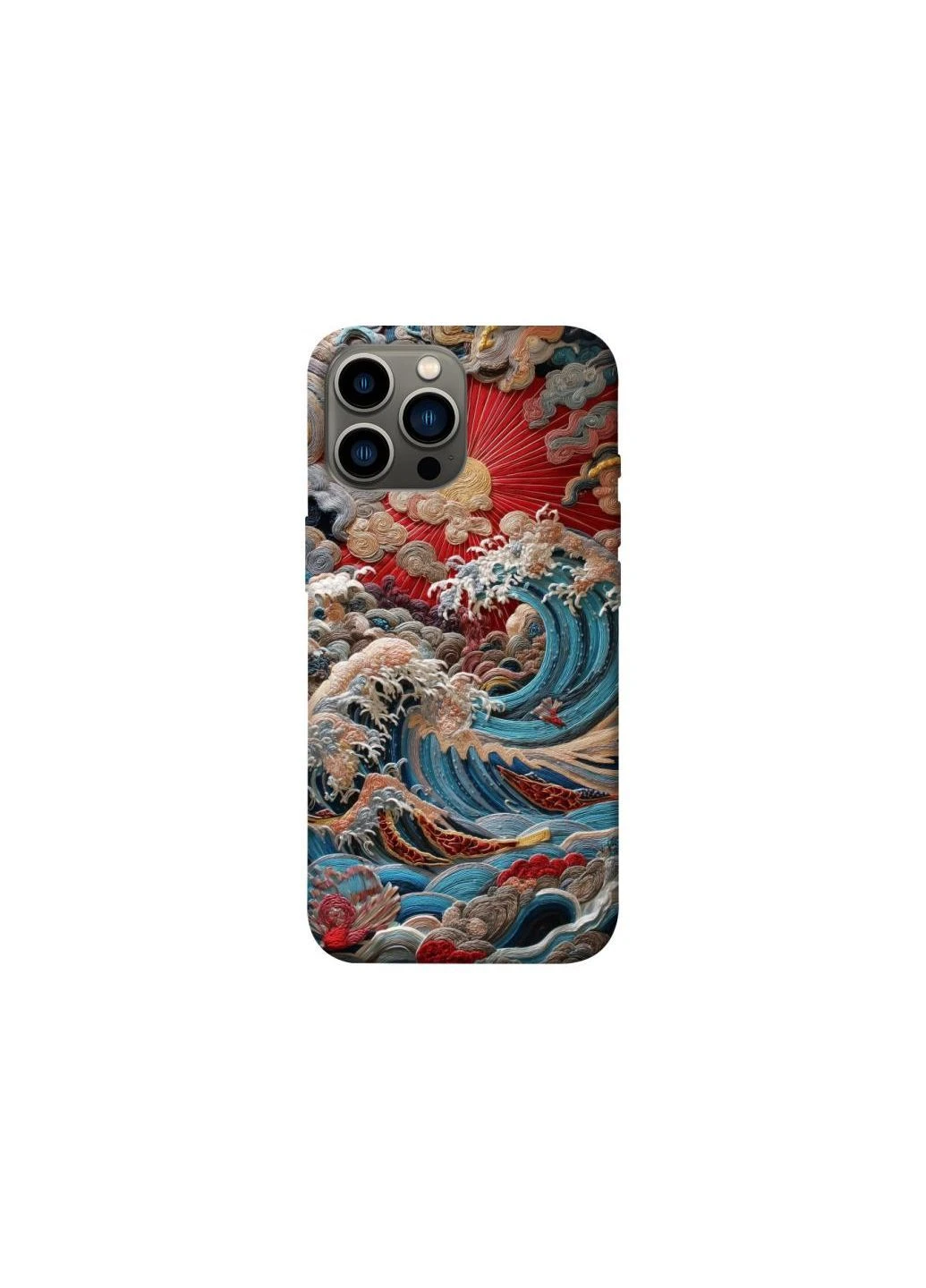 Чехол на Apple iPhone 13 Pro Max (6.7") Japa wave ver.2 Frontalka (393245661)