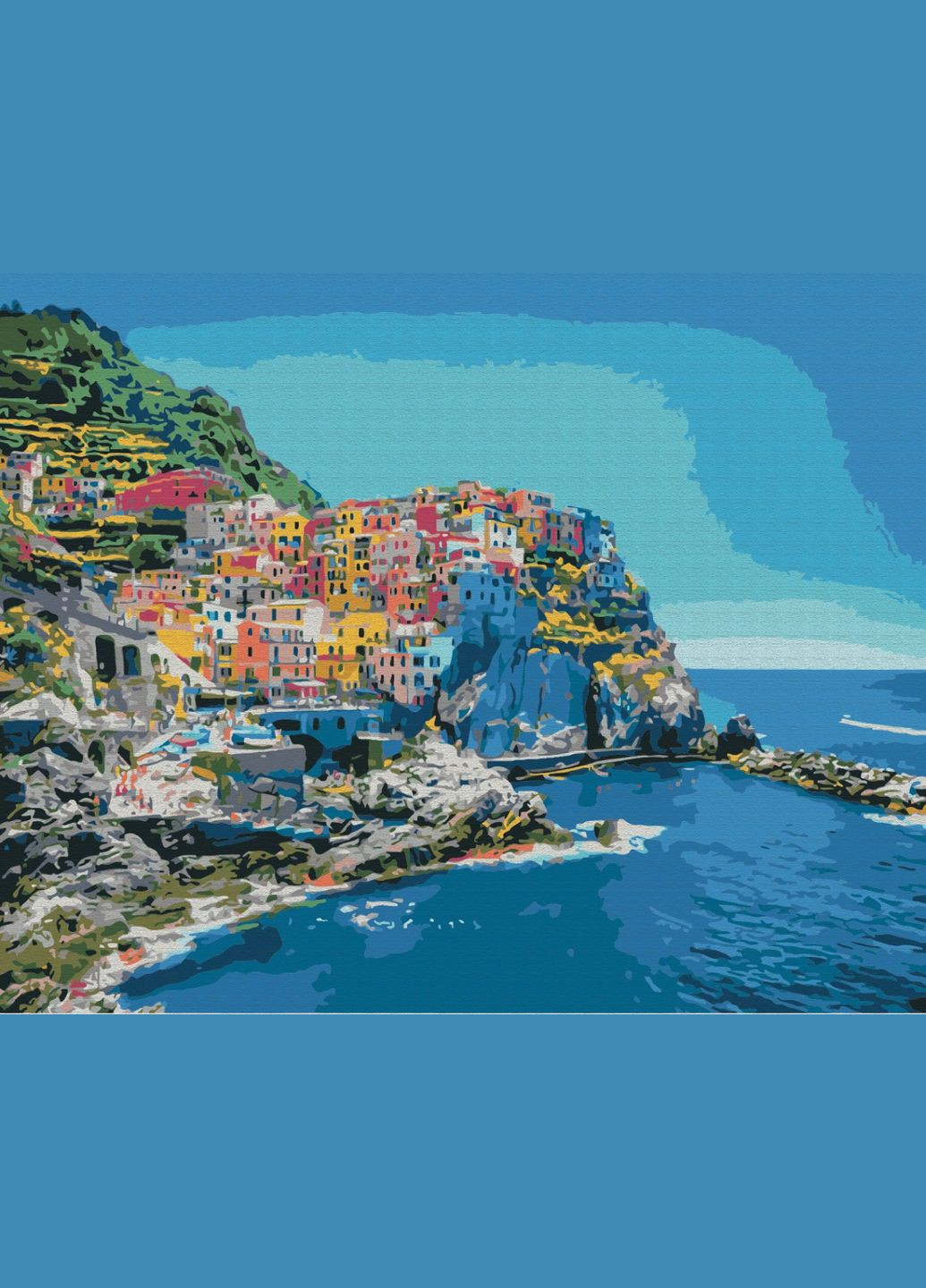 Картина за номерами "Берег середземномор'я " 48x60 см Brushme (366300328)