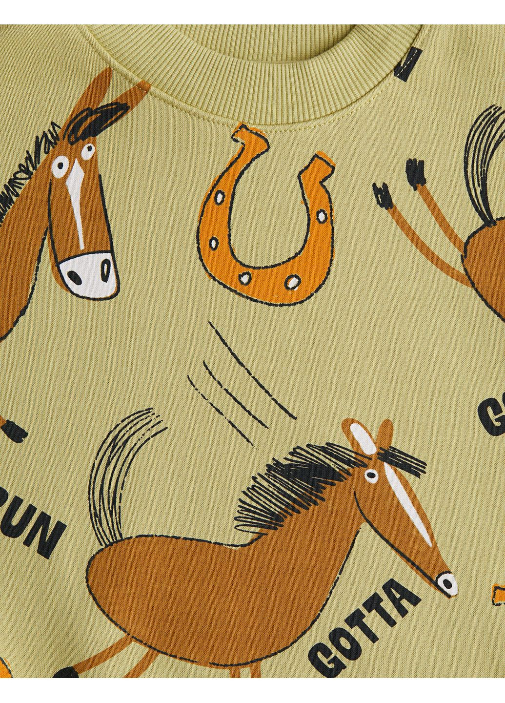 H&M свитшот для мальчика рисунок светло-зеленый повседневный трикотаж