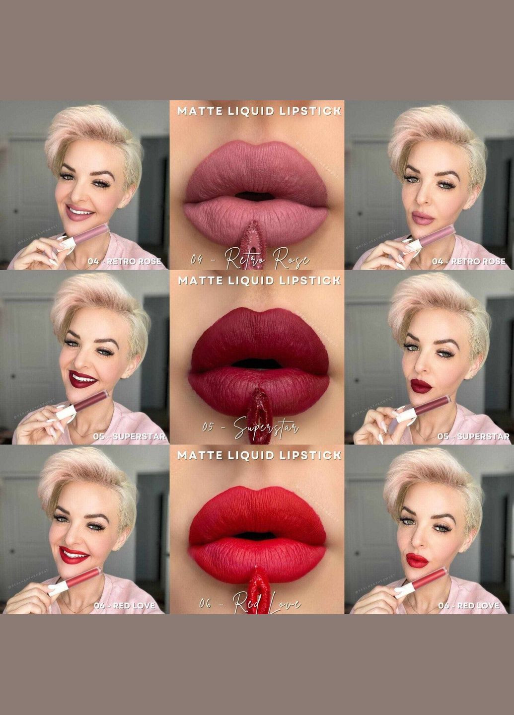 Жидкая Матовая Помада 09 Wild Rose 4 г Farmasi (295265871)