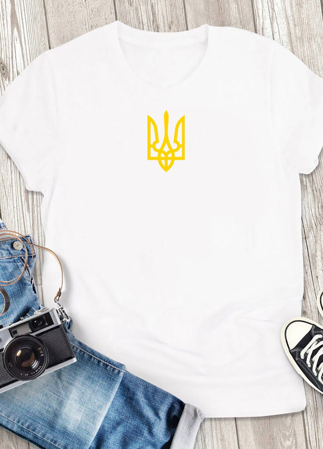 Белая футболка мужская белая golden coat of arms Love&Live