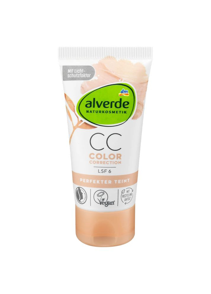 Alverde СС крем Naturkosmetik для цветокоррекции для всех типов кожи SPF 6 50 мл — Крем, Германия (368293441)