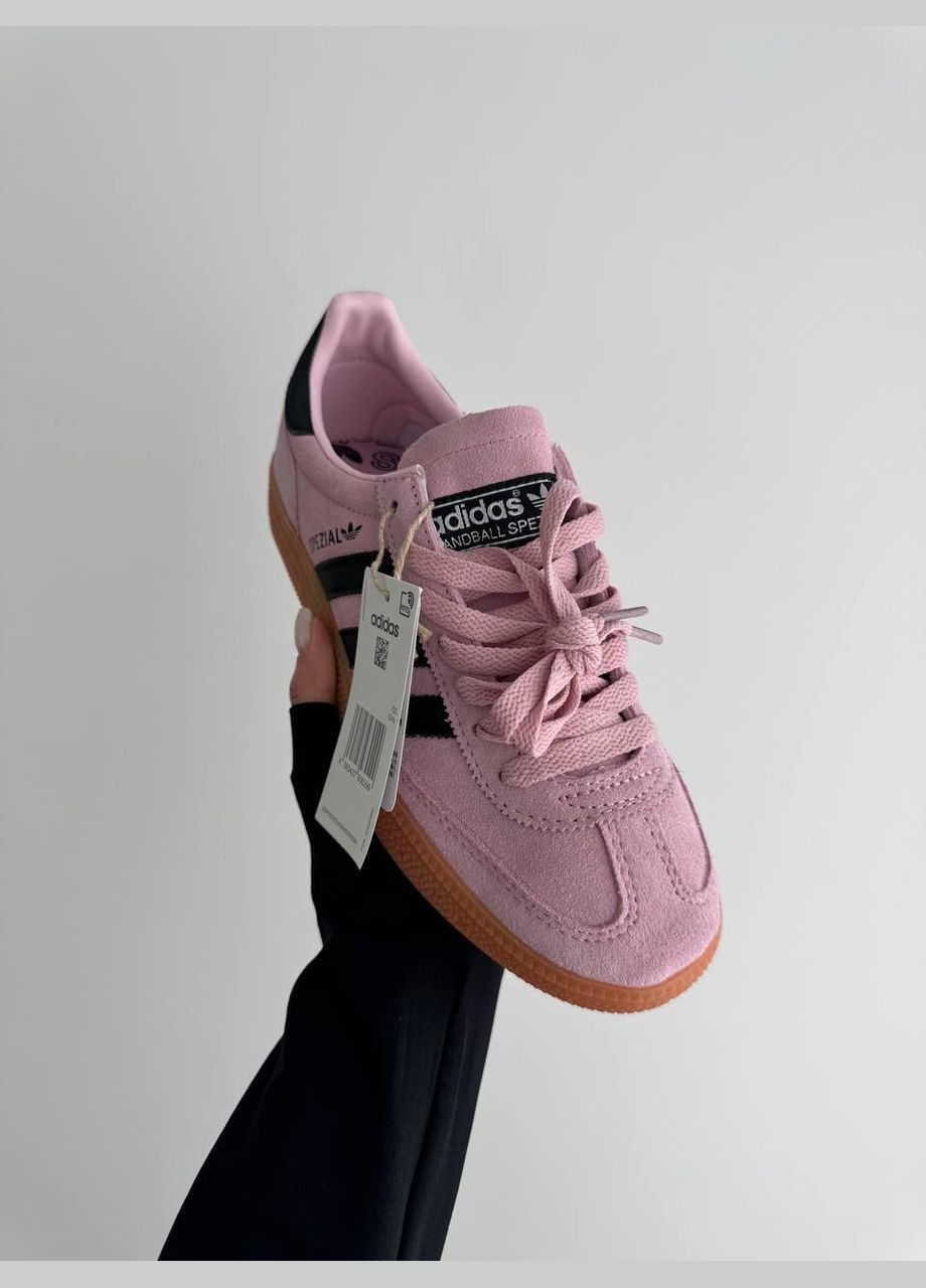 Рожеві кросівки handball spezial clear pink arctic night gum — if6561 40 - 25.5 см No Brand