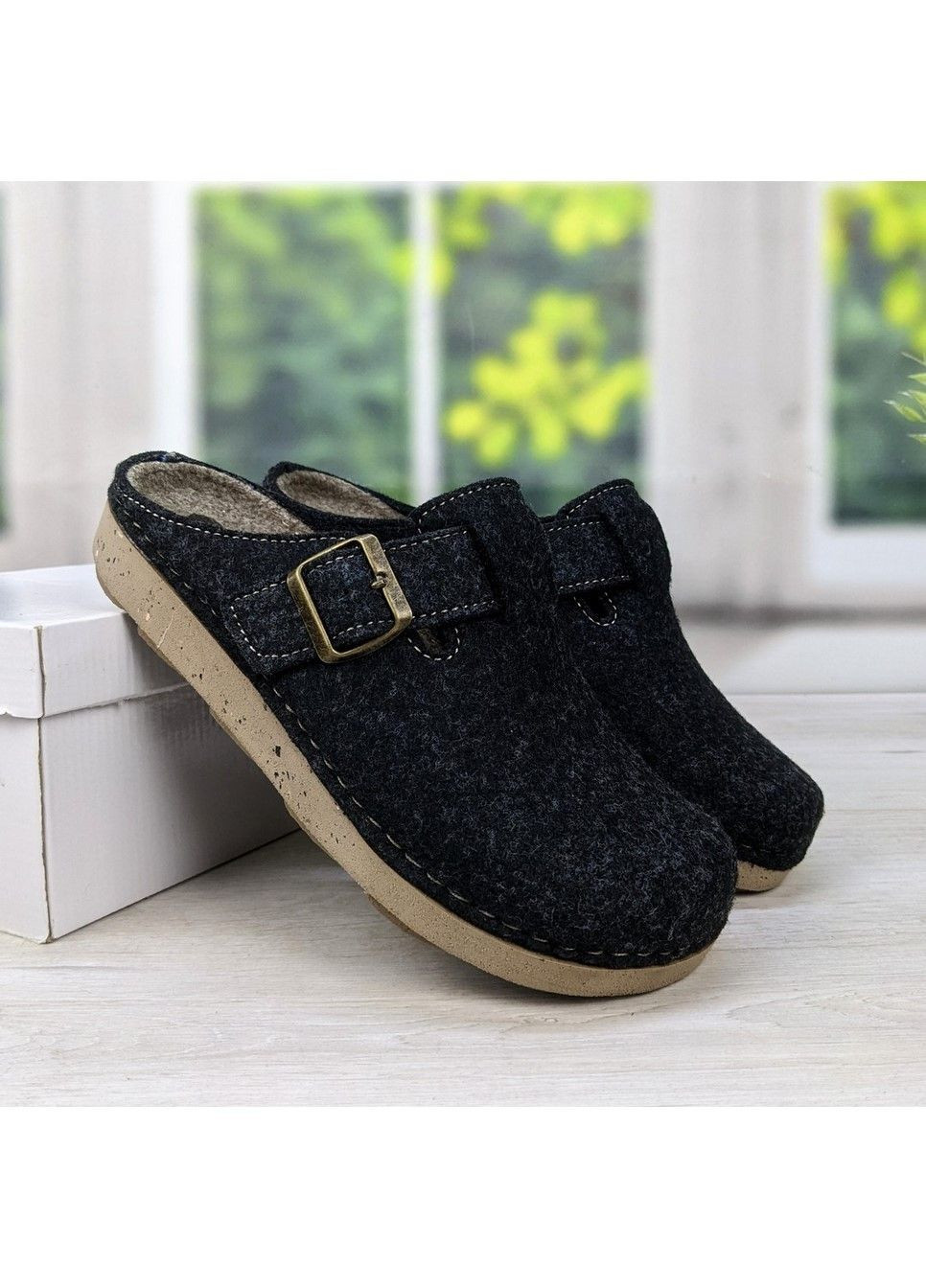 Тапочки чоловічі теплі фетрові на поліуретановій підошві Inblu (314996800)