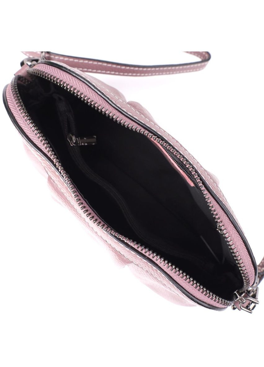 Сумка крос-боді через плече жіноча з натуральної шкіри маленька пурпурний 38252 Vintage (355245288)