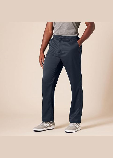 Штани Regular Fit з вологовідвідної тканини для чоловіка AE1906304 темно-синій Amazon Essentials (275531872)