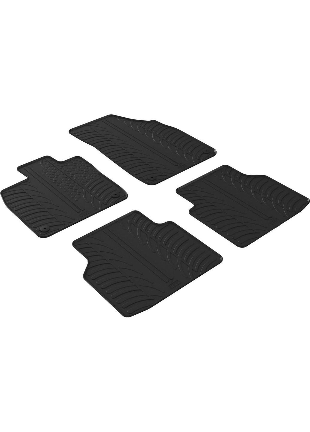 Резиновые коврики для Skoda Enyaq iV (mkI) 2020→ (GR 0480) Gledring (361231914)