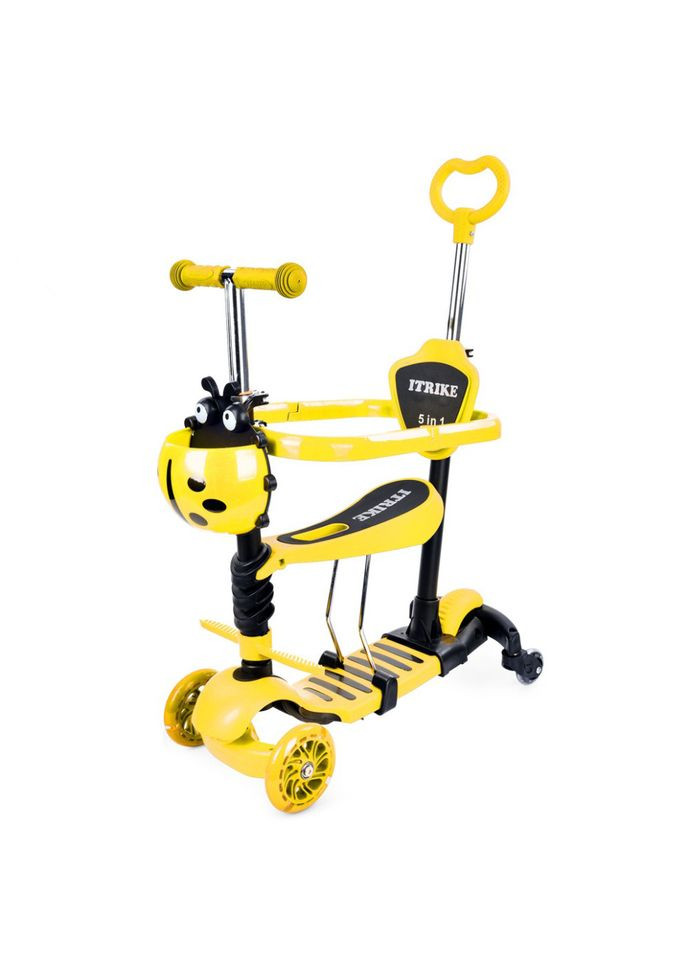 Самокат детский 3-х колесный 5 в 1 JR3-101-Y, до 25 кг iTrike (364891354)