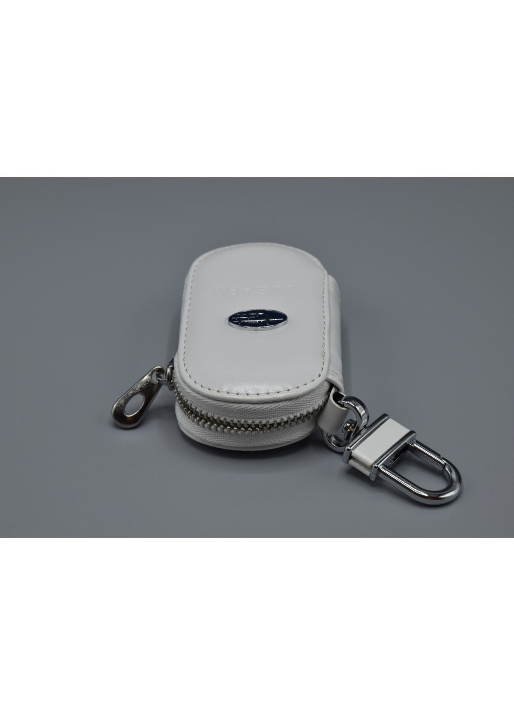 Ключница, кожаная автоключница с логотипом СУБАРУ (белая 21016) Subaru (360949241)