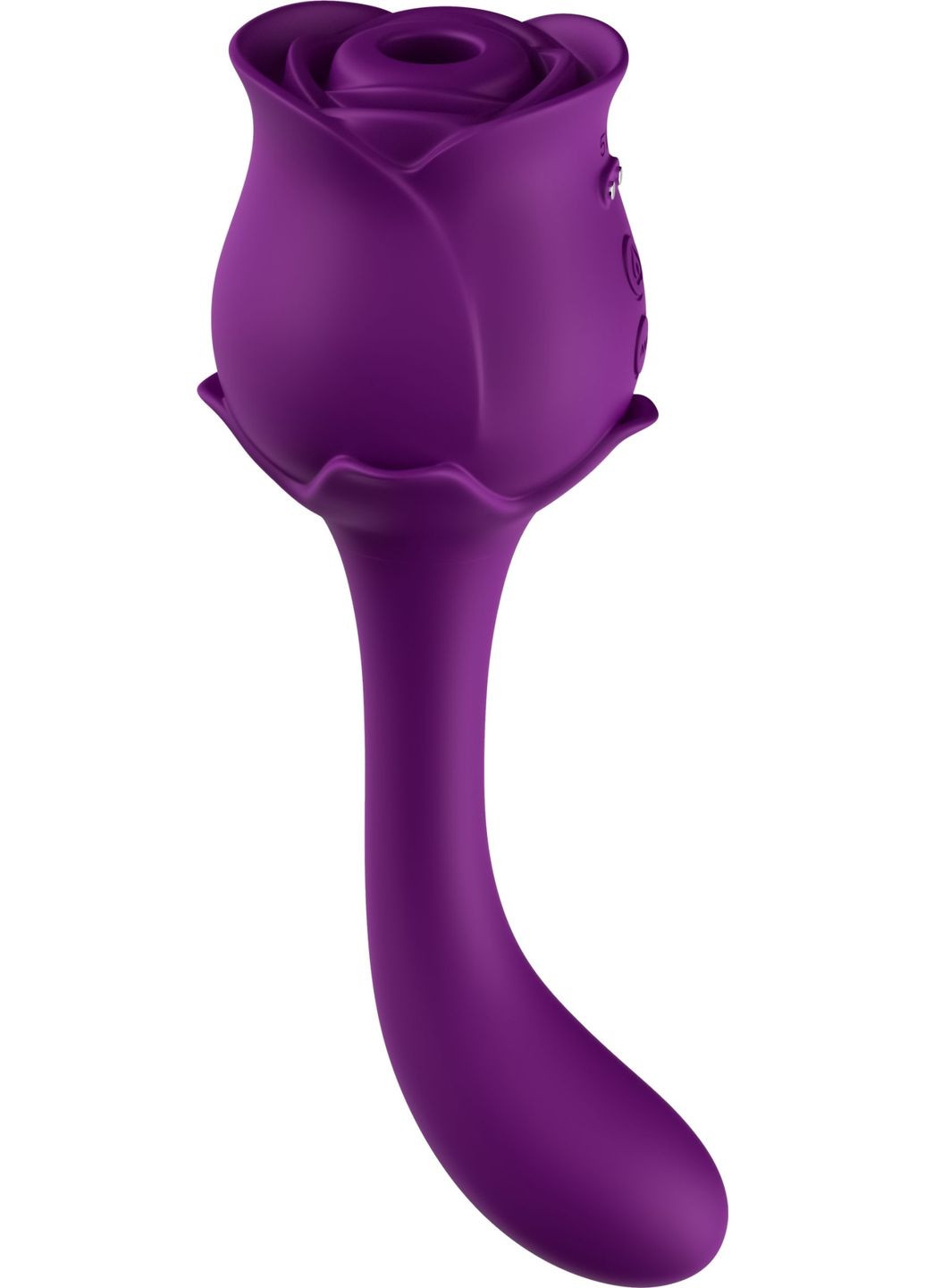 Подвійний вібратор з вакуумною стимуляцією Stymulator- ROSE S-E05 purple Boss Series (297132079)