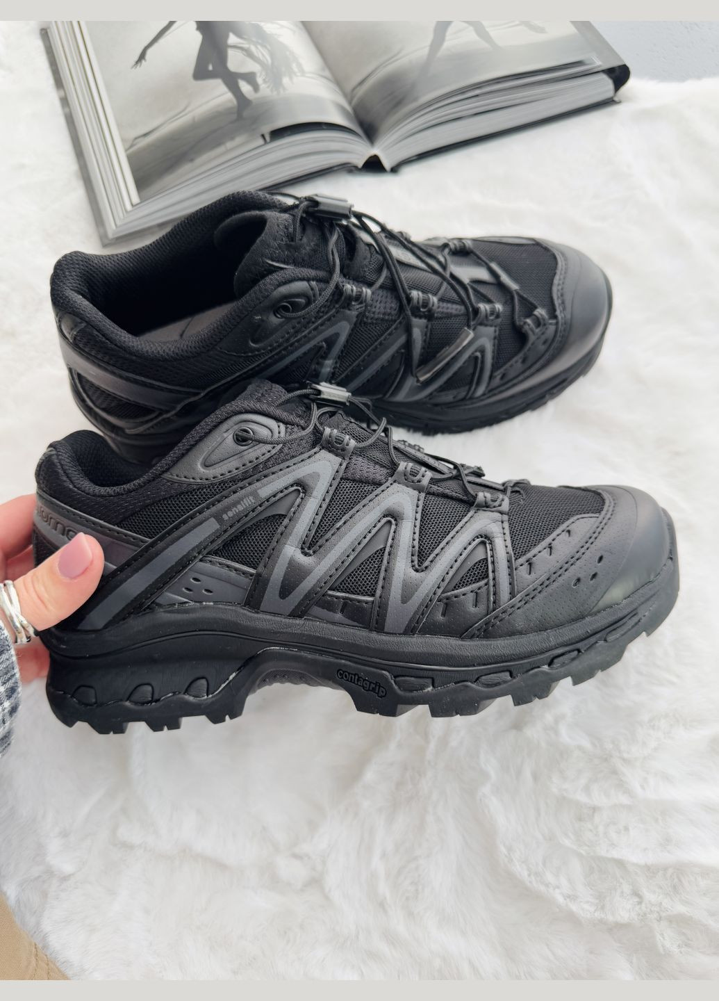 Кросівки жіночі і чоловічі Salomon XT-Quest black | Саломон ХТ-Квест чорні No Brand чорні демісезони (340055409)