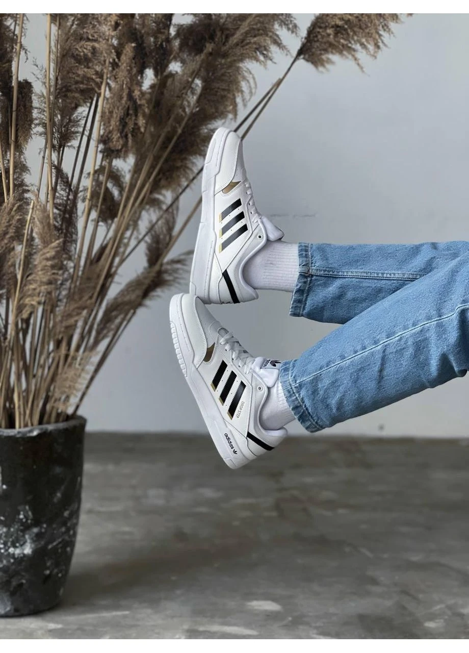 Белые демисезонные кроссовки мужские adidas drop step white low адидас дроп степ белые No Brand