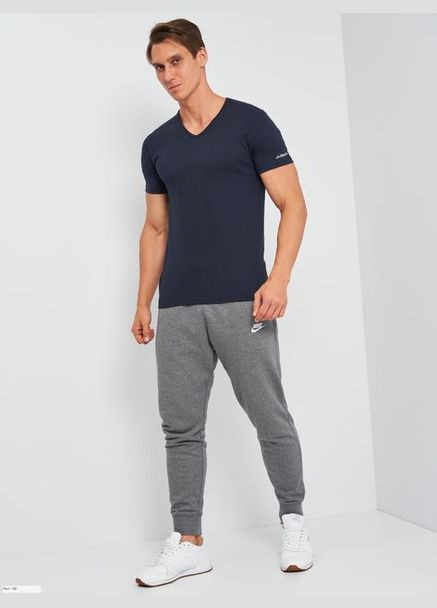 Темно-синяя футболка t-shirt mezza manica scollo v темно-синий Kappa