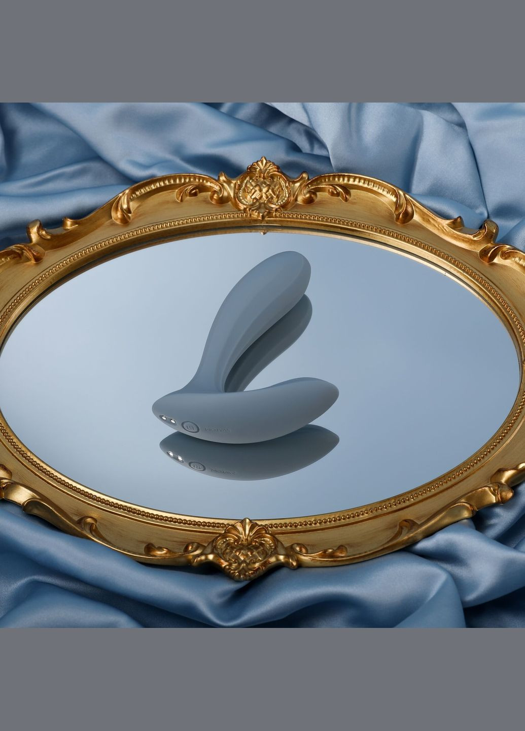 Смартвибратор в трусики Erica Dusty Blue, очень гибкий, 2 мотора. Svakom (297202185)