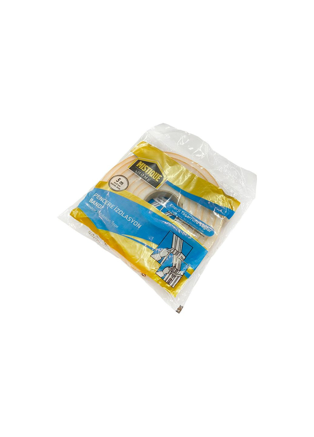 Ущільнювач поролоновий UNIVERSAL-5м x 8 x 8 мм віконний Туреччина Kamille (363977156)