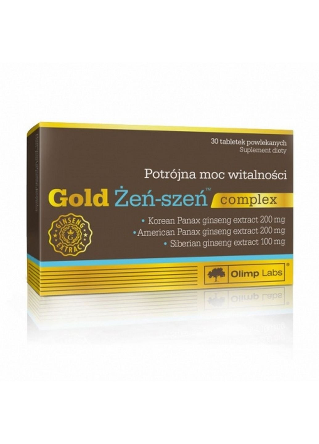 Натуральна добавка Gold Ginseng, 30 капсул Olimp (294928343)